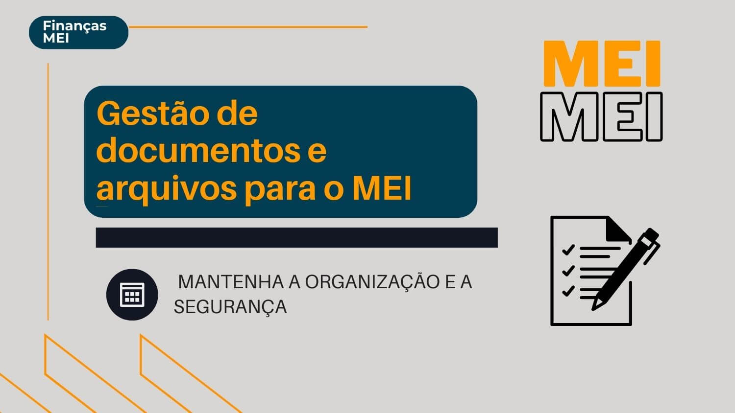 mantenha a organização e a segurança